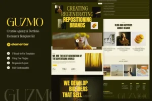 Mua Guzmo - Creative Agency & Portfolio Elementor Template Kit giá rẻ