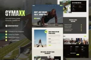 Mua Gymaxx - Gym & Fitness Center Elementor Template Kit giá rẻ