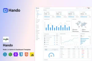 Mua Hando - NodeJs Admin & Dashboard Template giá rẻ