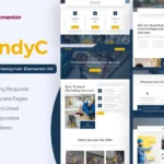 HandyC – Plumber & Handyman Elementor Pro Template Kit