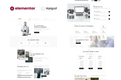 Mua Hanpot - Personal Photographer & Portfolio Showcase Elementor Template Kit giá rẻ