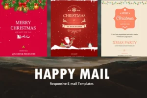 Mua Happy Mail - Christmas Email Templates set giá rẻ