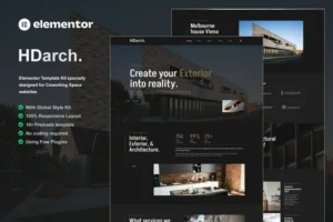 Mua HDarch - Architecture & Interior Elementor Template Kit giá rẻ