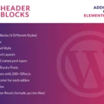 Header Blocks for Elementor – WordPress Plugin
