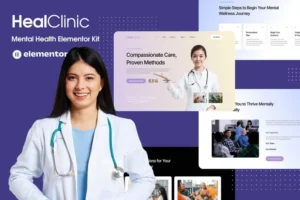 Mua HealClinic - Health Care Center Elementor Kit Template giá rẻ