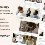 Healingy – Therapy & Counseling Psychologist Template Kit
