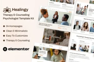 Mua Healingy - Therapy & Counseling Psychologist Template Kit giá rẻ