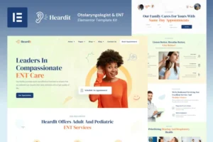 Mua HeardIt - Otolaryngologist & ENT Elementor Pro Template Kit giá rẻ