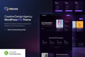 Mua Hecxa – Creative Design Agency FSE WordPress Theme giá rẻ