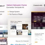 Helirent – Helicopter Charter Elementor Template Kit