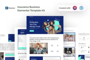 Mua Herance - Insurance Company Elementor Template Kit giá rẻ