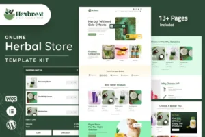 Mua HerbVest - Herbal Store Elementor Pro Template Kit giá rẻ
