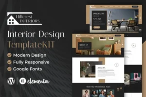 Mua Hillcrest - Interior Design Elementor Template Kit giá rẻ