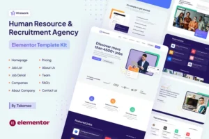 Mua Hirework - Human Resource & Recruitment Agency Elementor Pro Template Kit giá rẻ