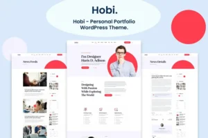 Mua Hobi - Personal Portfolio WordPress Theme giá rẻ