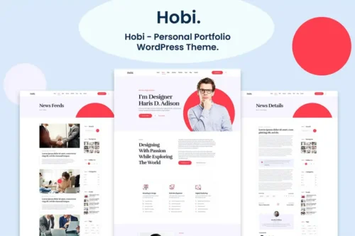Mua Hobi - Personal Portfolio WordPress Theme giá rẻ