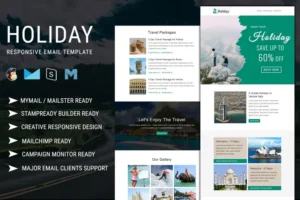 Mua Holiday - Multipurpose Responsive Email Template giá rẻ