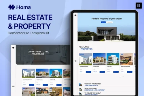 Mua Homa - Real Estate & Property Elementor Pro Template Kit giá rẻ