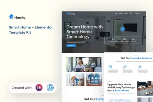 Mua Homiq - Smart Home Elementor Template Kit giá rẻ
