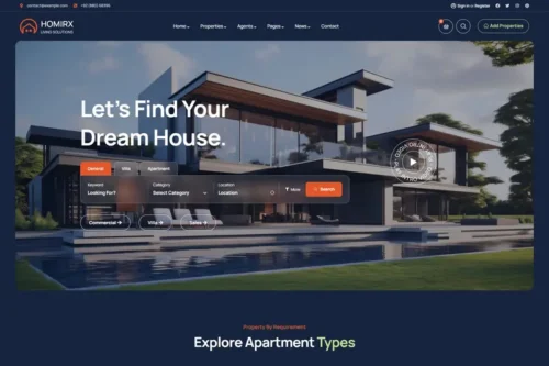 Mua Homirx - Real Estate WordPress Theme giá rẻ