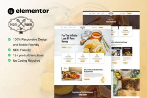 Mua HoniFarm - Honey Bee Farm Elementor Template Kit giá rẻ