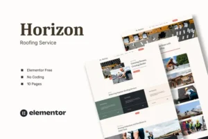 Mua Horizon - Roofing Service Elementor Template Kits giá rẻ