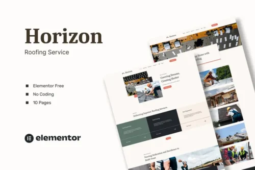 Mua Horizon - Roofing Service Elementor Template Kits giá rẻ