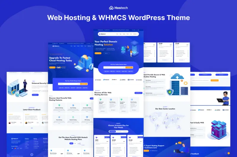 Mua Hostech - Web hosting & WHMCS WordPress theme giá rẻ
