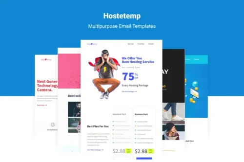 Mua Hostetemp - Multipurpose Email Templates & Builder giá rẻ