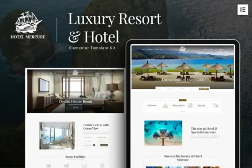 Mua Hotel Mercure - Luxury Resort & Hotel Elementor Template Kit giá rẻ