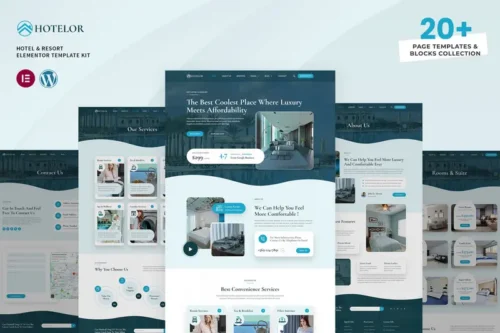 Mua Hotelor - Hotel & Resort Elementor Pro Template Kit giá rẻ