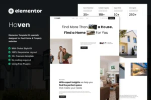 Mua Hoven - Real Estate & Property Elementor Template Kit giá rẻ