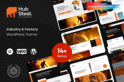 Mua Hubsteel - Industrial & Factory WordPress Theme giá rẻ