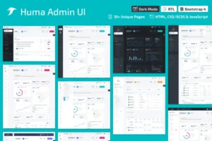 Mua Huma Admin Dashboard PRO - Bootstrap 4 Admin Templ giá rẻ