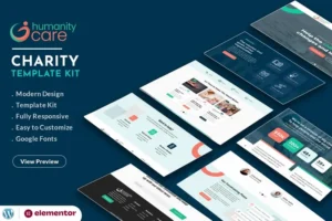 Mua Humanity Care - Nonprofit Charity & Donation Elementor Template giá rẻ