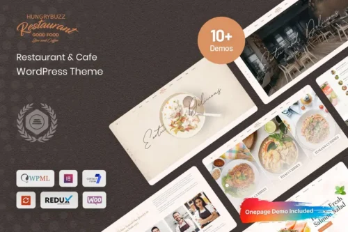 Mua Hungrybuzz - Restaurant WordPress Theme giá rẻ