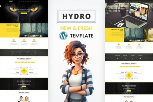 Mua HYDRO - One Page Portfolio WordPress Theme giá rẻ