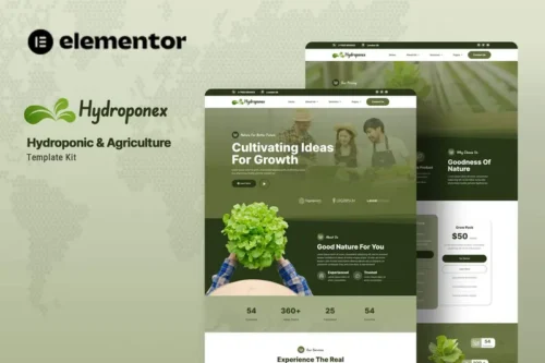 Mua Hydroponex - Hydroponic & Agriculture Elementor Template Kit giá rẻ