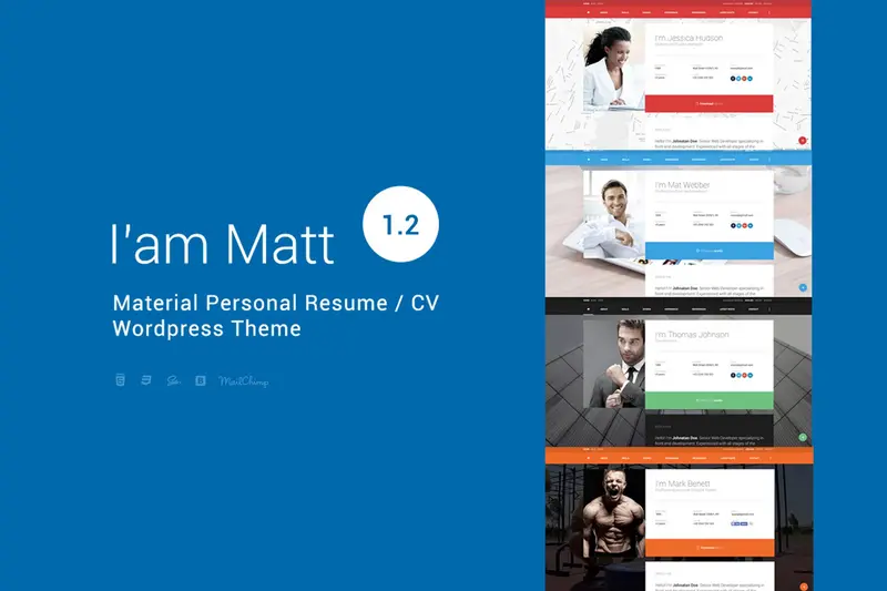 Mua I am Mat - Material Personal WordPress giá rẻ