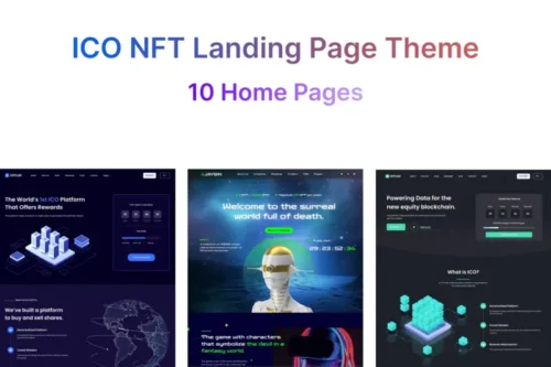 Mua ICO NFT Landing Page WordPress Theme - Cryptlight giá rẻ