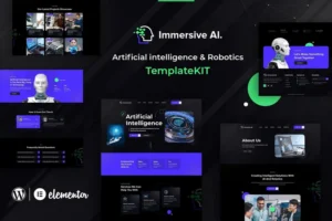 Mua ImmersiveAI - Robotics Elementor Template Kit giá rẻ
