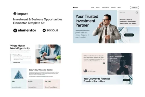 Mua Impact - Investment & Business Opportunities Elementor Template Kit giá rẻ