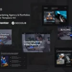 Impress – Digital Marketing Agency & Portfolios Elementor Template Kit