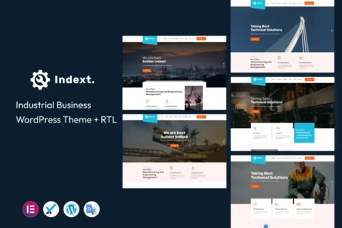 Mua Indext - Industrial Business WordPress Theme giá rẻ