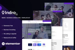 Mua Indro - Business Consulting Elementor Template Kit giá rẻ