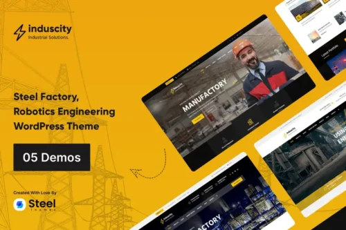 Mua Induscity - Metal & Steel Factory WordPress Theme giá rẻ
