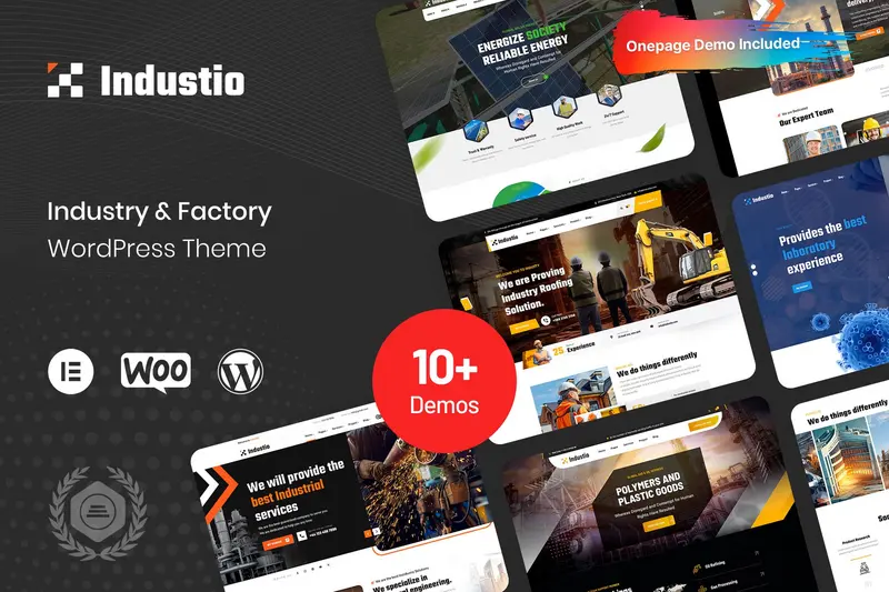 Mua Industio - Industry & Factory WordPress Theme giá rẻ