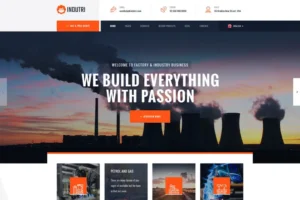 Mua Indutri – Factory & Industrial WordPress Theme giá rẻ