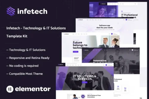 Mua Infetech - Technology & IT Solutions Elementor Template Kit giá rẻ