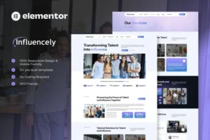 Mua Influencely - Influencer & Talent Agency Elementor Template Kit giá rẻ